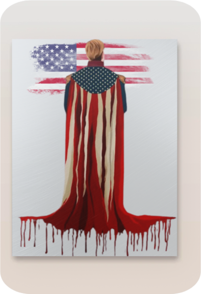 Homelander Metal Poster From The Boys