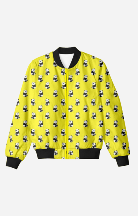 Panda Creative Bomber Jacket For Men