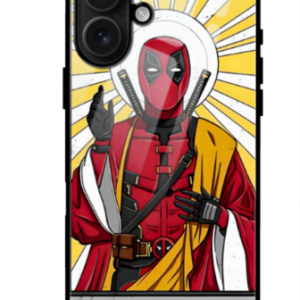 Deadpool Glass Mobile Case For Iphone 16