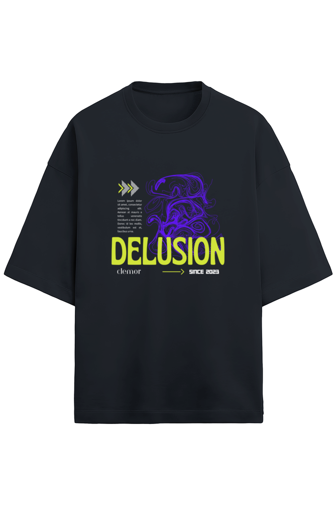 Delusion Oversized Terry T-shirt For Men - Image 2