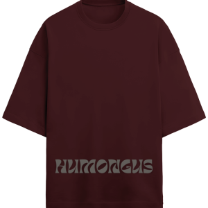 Humongus Grey Oversized Terry T-shirt For Men & Women