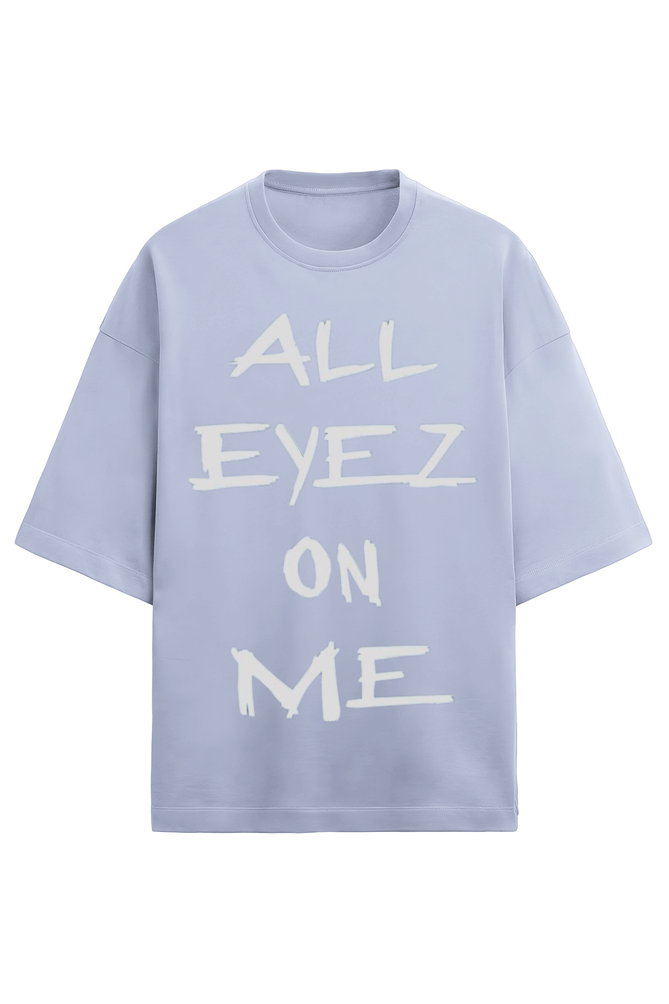 All Eyes On Me Oversized Terry T-shirt For Men - Image 2