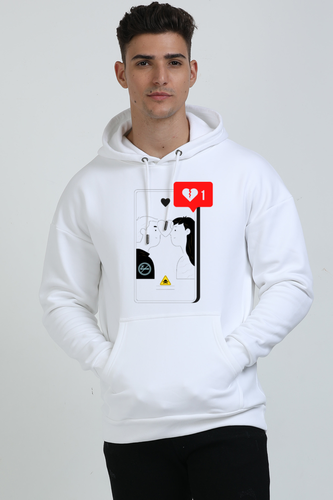 Phone & Friend Oversized Hoodie For Men - Image 2