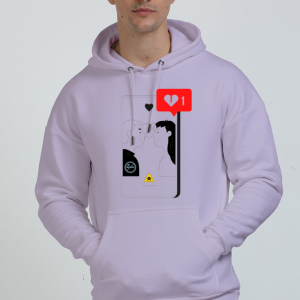 Phone & Friend Oversized Hoodie For Men